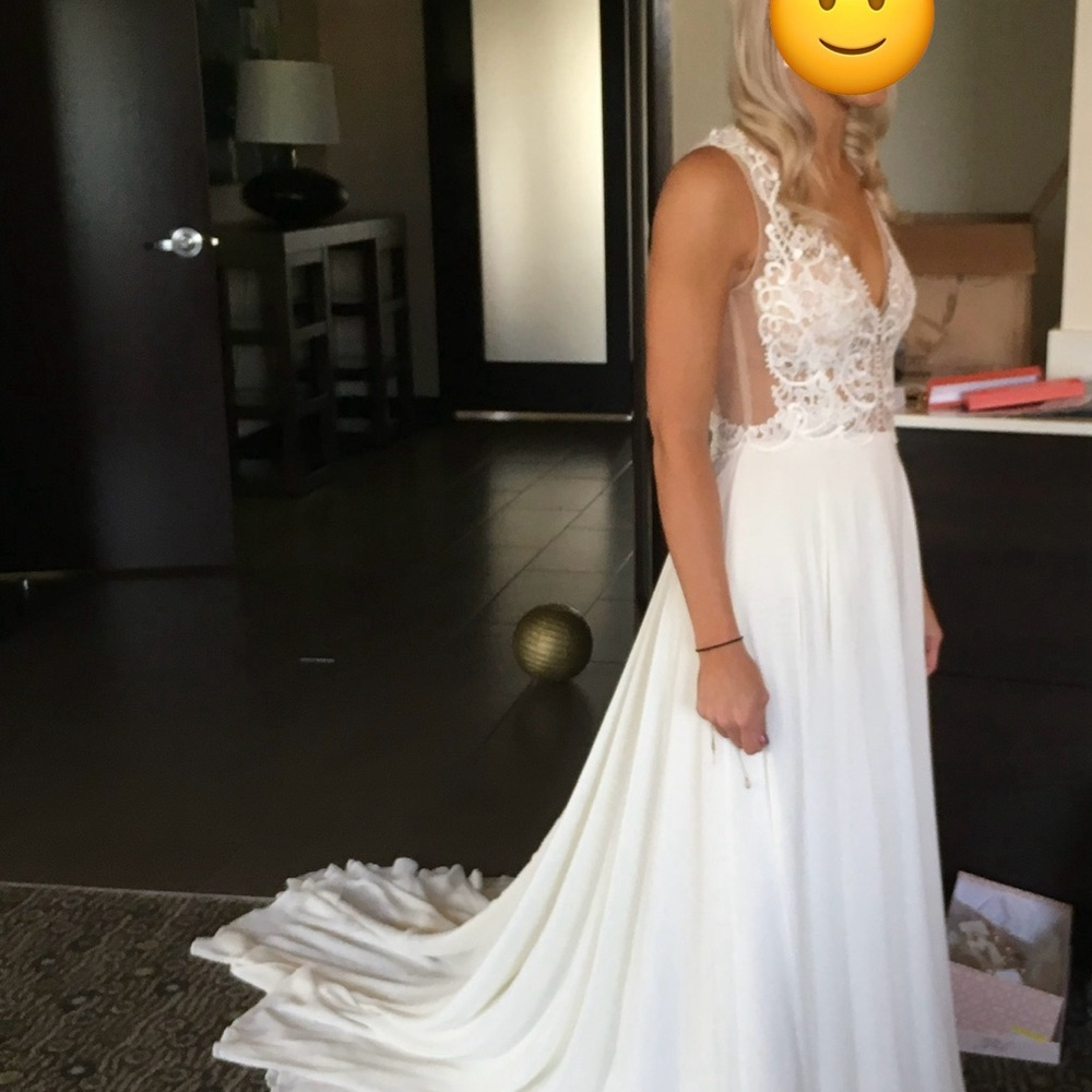 Tara Keely Style 2257 - 2017 Naked Style Top with Lace Detail